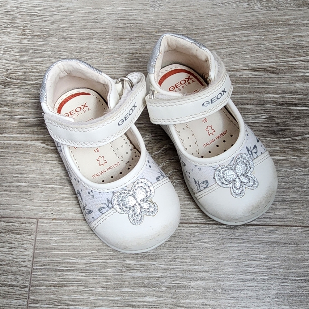 Geox baby girl white shoes